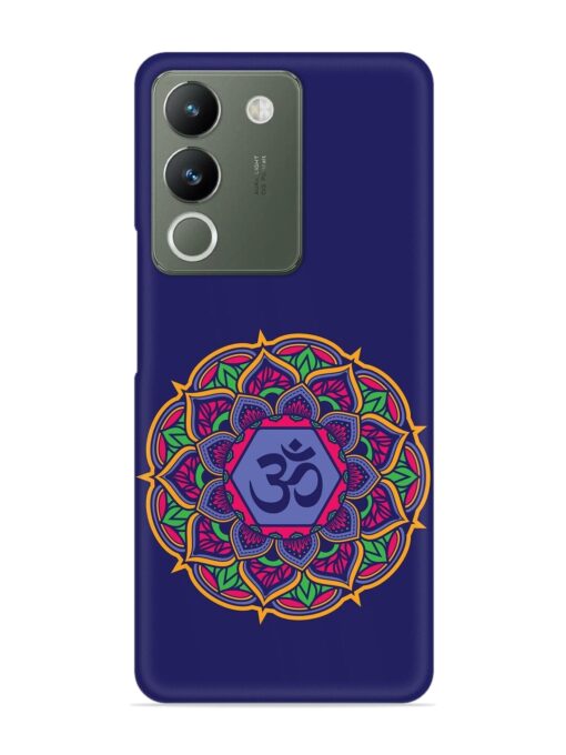 Om Mandala Art Blue Snap Case for Vivo Y200 (5G) Zapvi