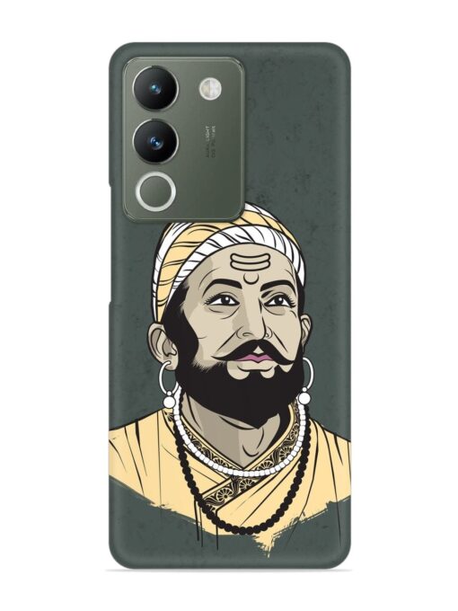 Shivaji Maharaj Vector Art Snap Case for Vivo Y200 (5G) Zapvi