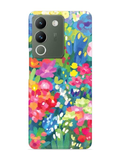 Watercolor Flower Art Snap Case for Vivo Y200 (5G) Zapvi