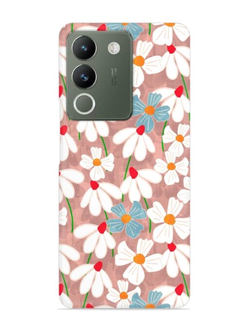 Abstract Petal Flowers Snap Case for Vivo Y200 (5G) Zapvi