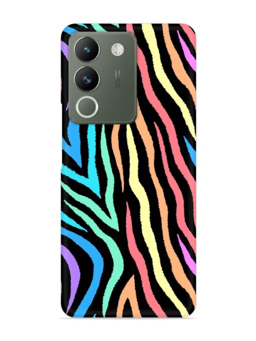 Colorful Abstract Zebra Snap Case for Vivo Y200 (5G) Zapvi