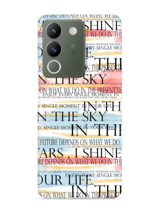 Seamless Slogans Pattern Snap Case for Vivo Y200 (5G) Zapvi