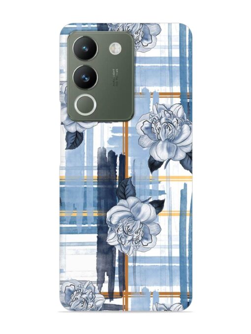 Watercolor Pattern Rose Snap Case for Vivo Y200 (5G) Zapvi