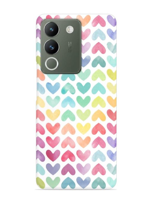 Seamless Colorful Watercolor Snap Case for Vivo Y200 (5G) Zapvi