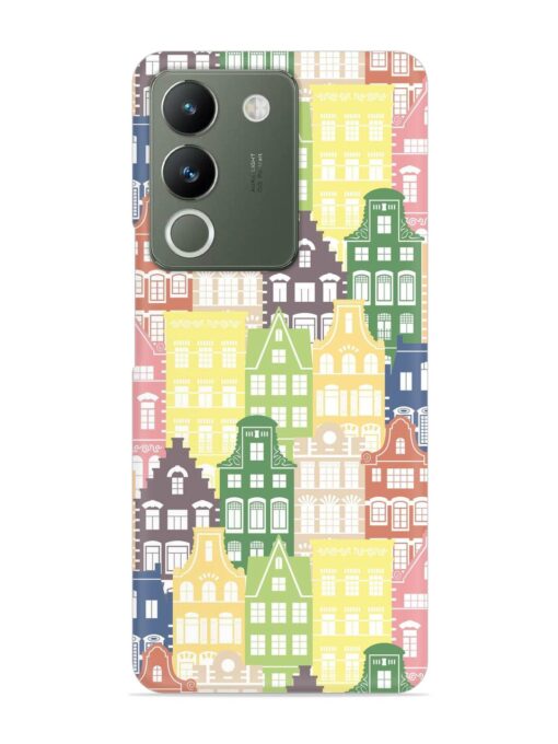 Seamless Shapes Pattern Snap Case for Vivo Y200 (5G) Zapvi