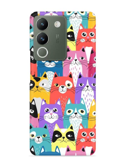 Funny Cartoon Cats Snap Case for Vivo Y200 (5G) Zapvi