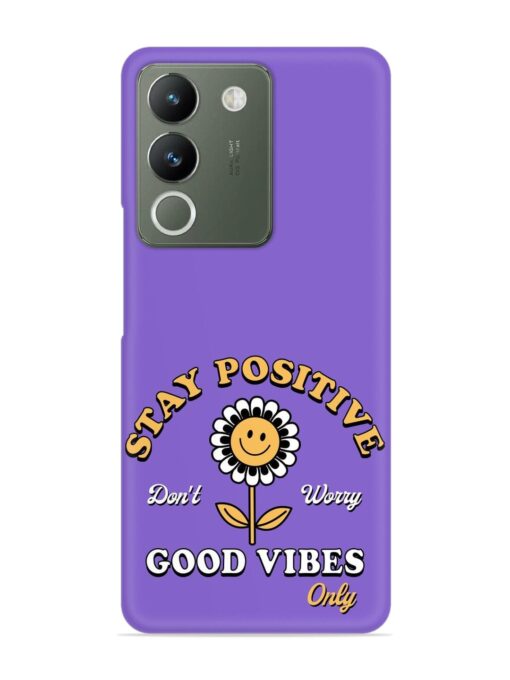 Retro Positive Flower Snap Case for Vivo Y200 (5G) Zapvi