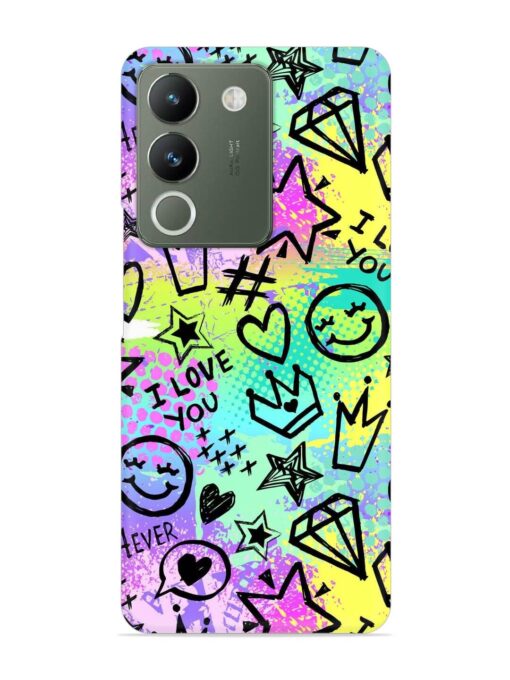 Bright Seamless Pattern Snap Case for Vivo Y200 (5G) Zapvi