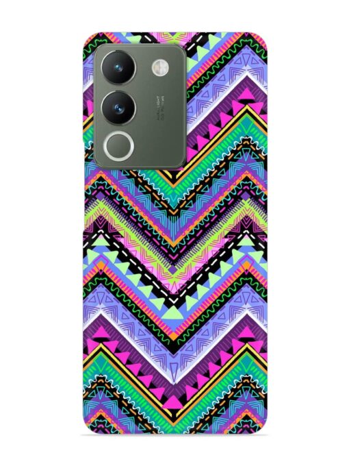 Tribal Aztec Print Snap Case for Vivo Y200 (5G) Zapvi