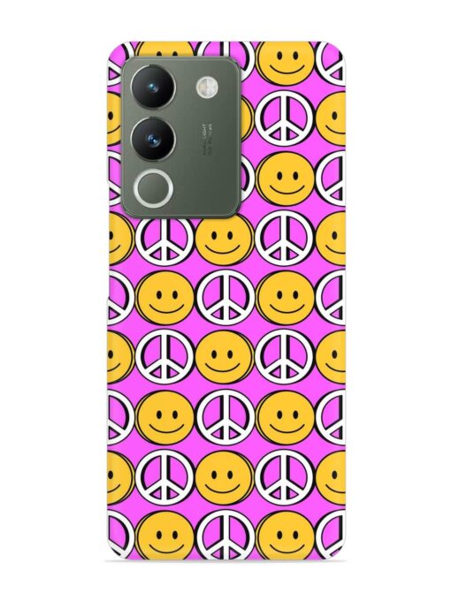 Smiley Face Peace Snap Case for Vivo Y200 (5G) Zapvi