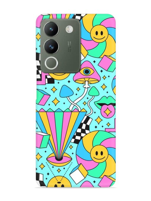 Trippy Rainbow 60S Snap Case for Vivo Y200 (5G) Zapvi