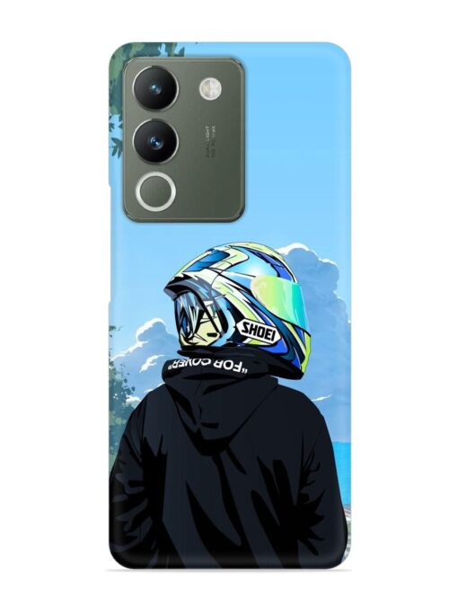 Rider With Helmet Snap Case for Vivo Y200 (5G) Zapvi