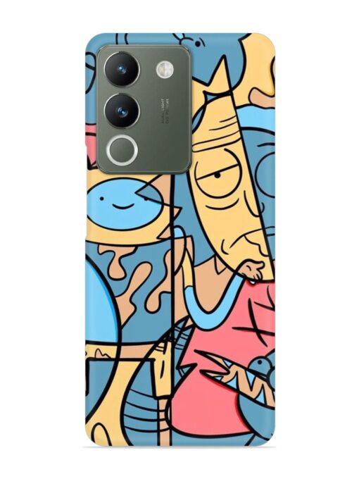 Silly Face Doodle Snap Case for Vivo Y200 (5G) Zapvi