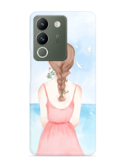 Watercolor Girl Vector Snap Case for Vivo Y200 (5G) Zapvi