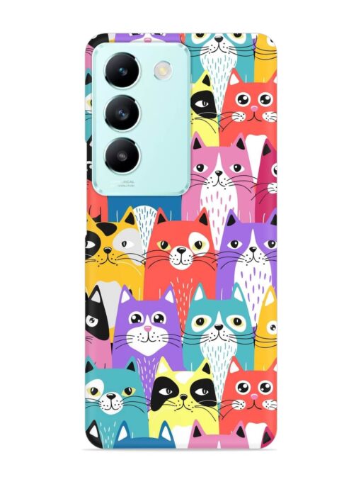 Funny Cartoon Cats Snap Case for Vivo Y200E (5G)