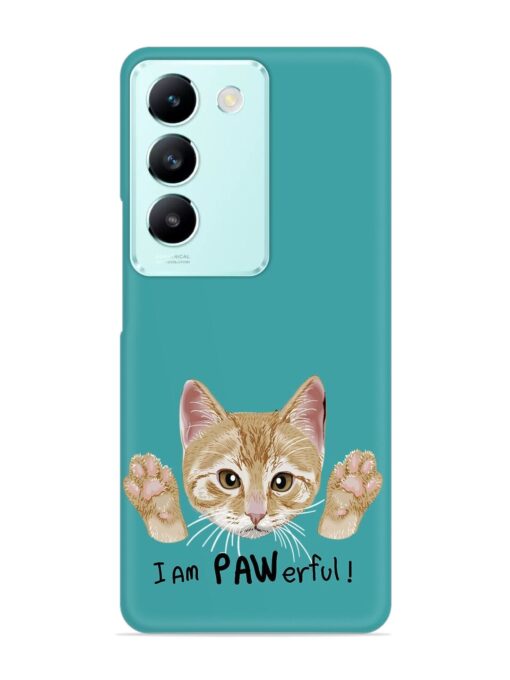 Typography Slogan Cat Snap Case for Vivo Y200E (5G) Zapvi