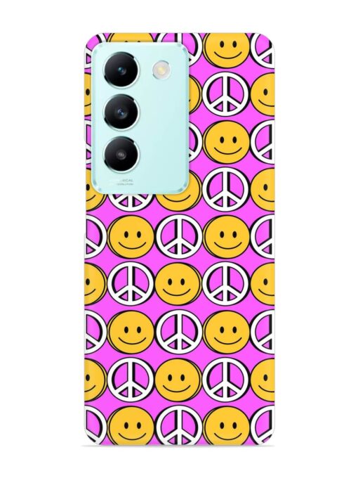 Smiley Face Peace Snap Case for Vivo Y200E (5G) Zapvi