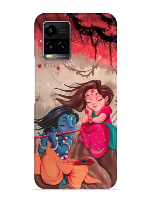 Radhe Krishna Water Art Snap Case for Vivo Y21 Zapvi