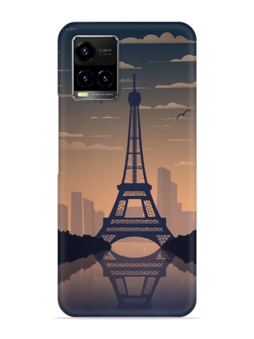 France Paris Eiffel Tower Gradient Snap Case for Vivo Y21 Zapvi