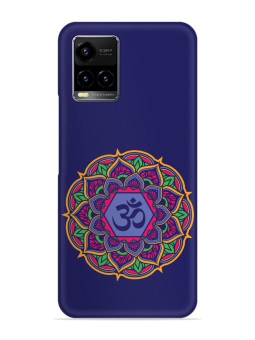 Om Mandala Art Blue Snap Case for Vivo Y21