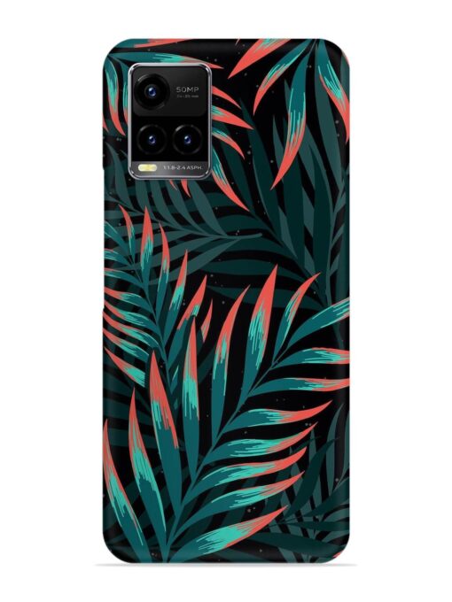 Green Leaf Art Snap Case for Vivo Y21 Zapvi