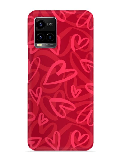 Seamless Romantic Pattern Snap Case for Vivo Y21 Zapvi