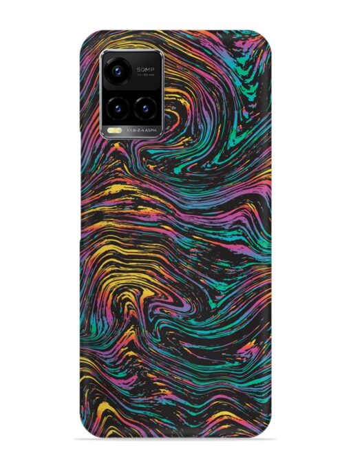 Abstract Liquid Colors Snap Case for Vivo Y21 Zapvi