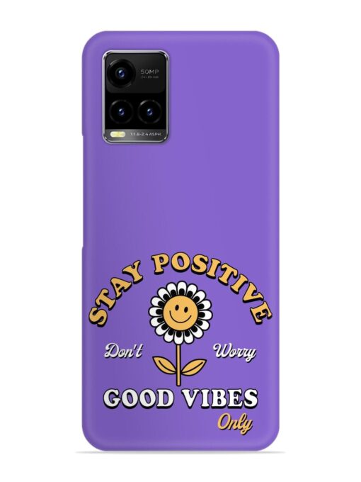 Retro Positive Flower Snap Case for Vivo Y21 Zapvi