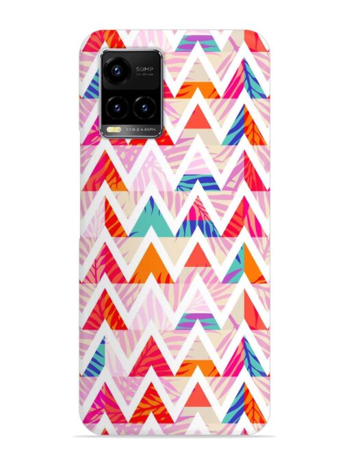 Abstract Triangle Background Snap Case for Vivo Y21 Zapvi