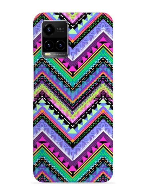 Tribal Aztec Print Snap Case for Vivo Y21