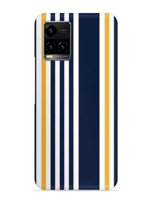 Seamless Stripe Pattern Snap Case for Vivo Y21