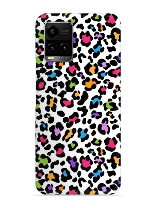 Seamless Leopard Pattern Snap Case for Vivo Y21 Zapvi