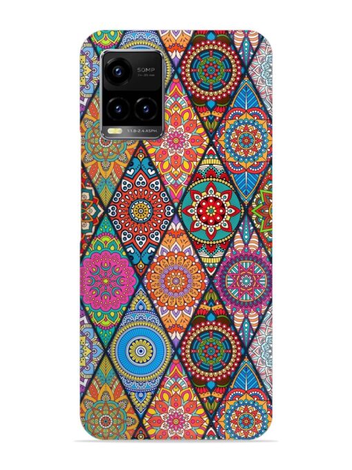 Seamless Tile Pattern Snap Case for Vivo Y21 Zapvi