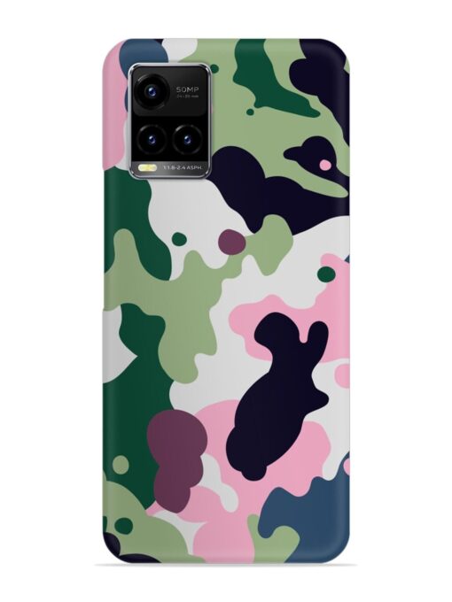 Seamless Funky Camouflage Snap Case for Vivo Y21 Zapvi