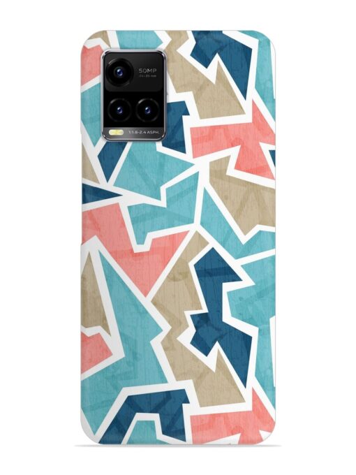 Vintage Geometric Triangle Snap Case for Vivo Y21