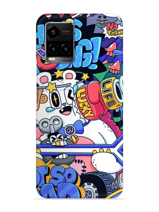 Universal Doodle Snap Case for Vivo Y21 Zapvi