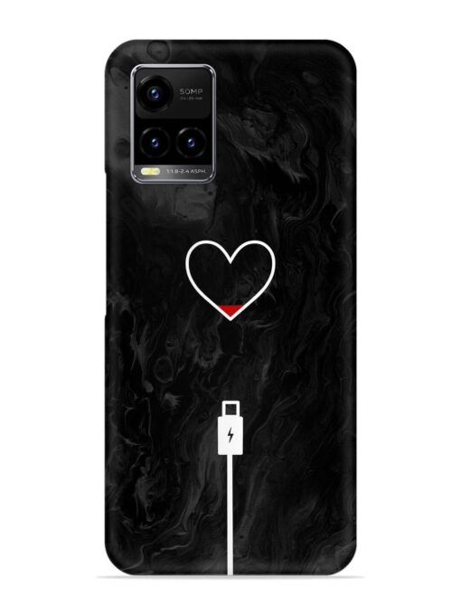 Heart Charging Vector Snap Case for Vivo Y21 Zapvi