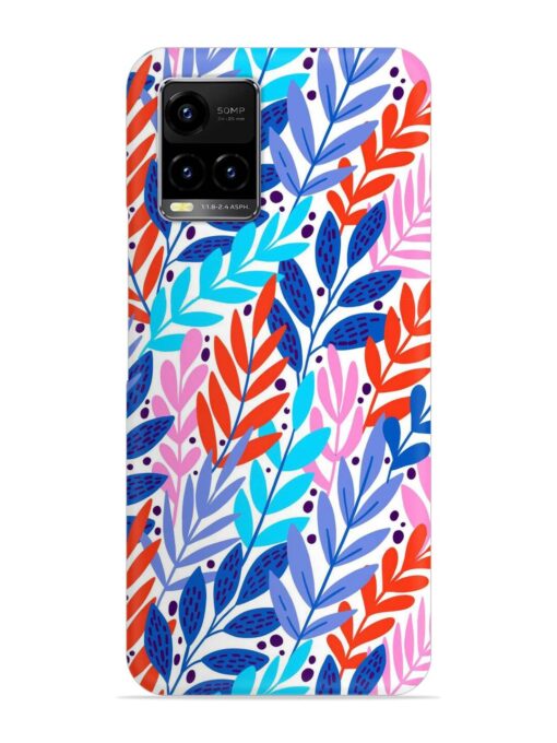 Bright Floral Tropical Snap Case for Vivo Y21G