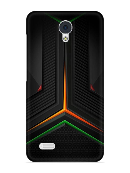 Orange Triangle Light Snap Case for Vivo Y21L Zapvi