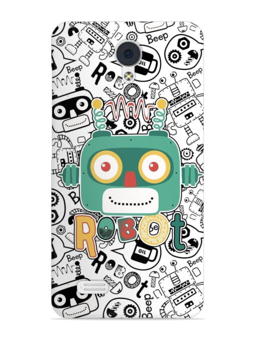 Robot Modern Seamless Pattern Snap Case for Vivo Y21L Zapvi