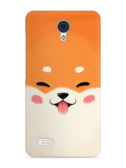 Cute Dog Face Vector Snap Case for Vivo Y21L