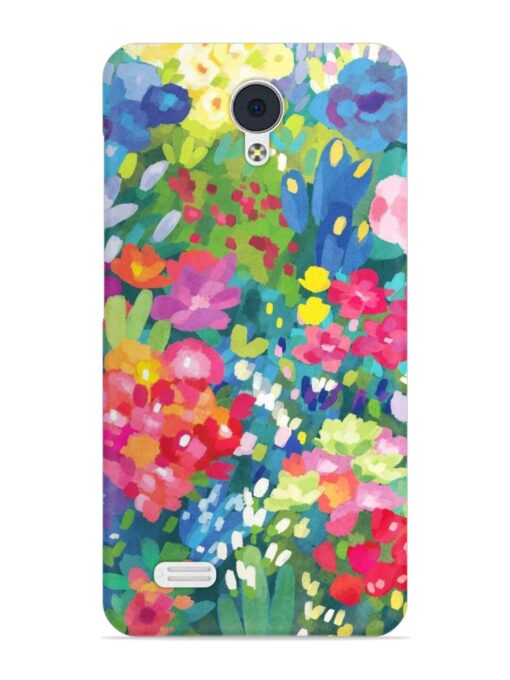 Watercolor Flower Art Snap Case for Vivo Y21L Zapvi