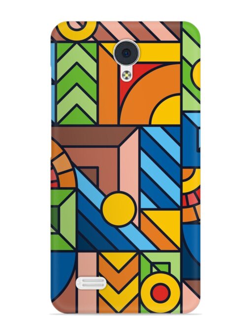 Colorful Geometric Snap Case for Vivo Y21L