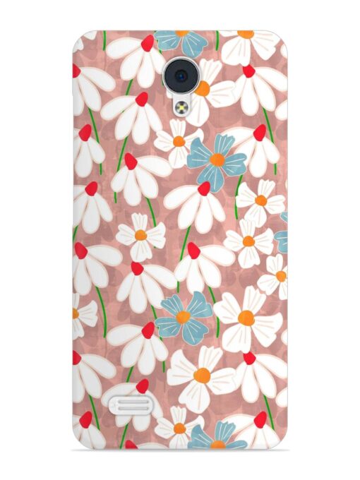 Abstract Petal Flowers Snap Case for Vivo Y21L Zapvi