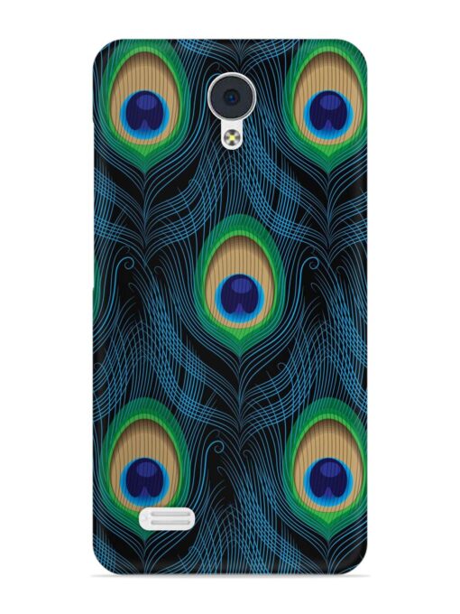 Seamless Pattern Peacock Snap Case for Vivo Y21L