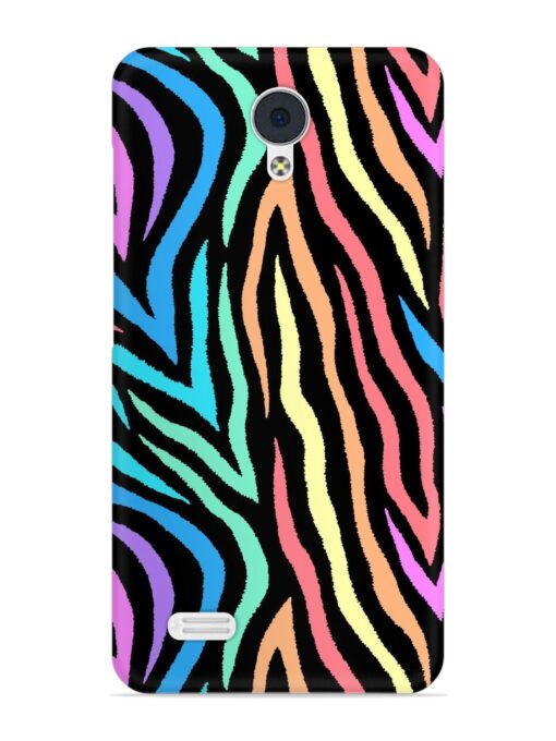 Colorful Abstract Zebra Snap Case for Vivo Y21L Zapvi