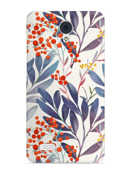 Seamless Floral Pattern Snap Case for Vivo Y21L