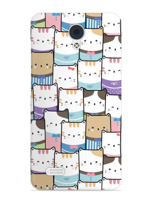 Cute Adorable Cat Snap Case for Vivo Y21L