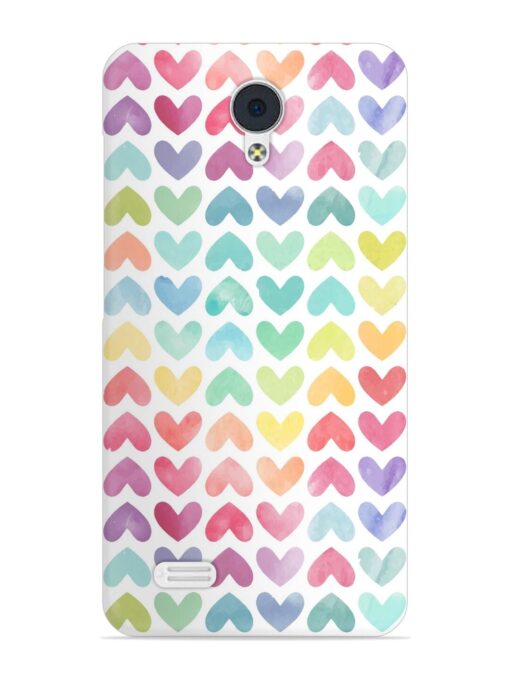 Seamless Colorful Watercolor Snap Case for Vivo Y21L Zapvi