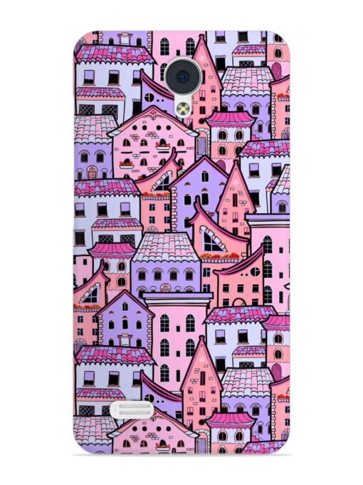 Seamless Pattern Houses Snap Case for Vivo Y21L